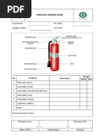 Form Check List Inspeksi Apar