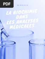 La Biochimie Dans Les Analyses Médicales