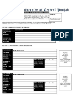 Registration Form For Business Plan Competition: Faculty of Management Studies