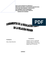 Fundamentos de La Regulación Pública en La Relación Privada