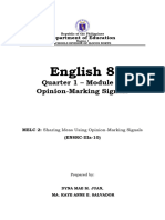 English-8-Q2-MODULE-2-Week-2-Using Opinion-Marking Signals - FINAL