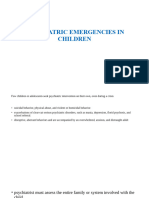 Psychiatric Emergencies in Children