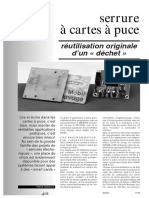 Serrure À Cartes À Puce: Réutilisation Originale D'un Déchet