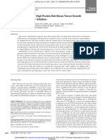 A Low Carbohydrate, High Protein Diet Slows Tumor Growth and Prevents Cancer Initiation