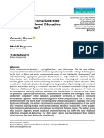 Moreno Et Al 2018 Social and Emotional Learning and Early Childhood Education Redundant Terms