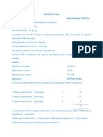 Standard Costing RS Questions