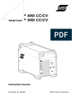 ESAB Warrior 400i 500i CC-CV Instruction Manual