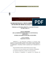 Bando de Policia y Buen Gobierno Mexicali