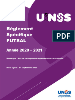 Réglement Spécifique FUTSAL UNSS 2020-2021