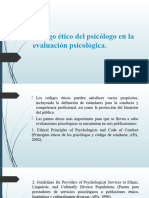 Código Ético Del Psicólogo en La Evaluación Psicológica