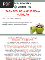 Farmacologia Aplicada À Nutrição