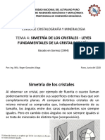 Simetría de Los Cristales - Leyes Fundamentales de La Cristalografía