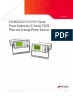 E4416A/E4417A EPM-P Series Power Meters and E-Series E9320 Peak and Average Power Sensors