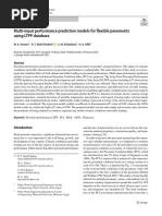 Multi Input Performance Prediction Models For Flexible Pavements Using LTPP Database