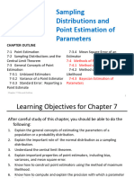 7 - Sampling Distributions & Point Estimation of Parameters