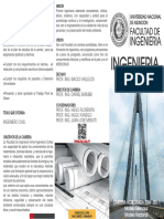 Tríptico Ing. Civil - Facultad de Ingeniería