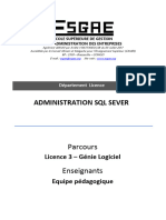 Administration SQL Server