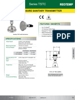 TSTC Low Pressure Sanitary Transmitter PTC 0523