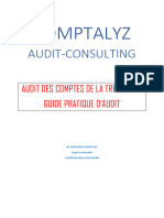 Audit Des Comptes de La Tresorerie