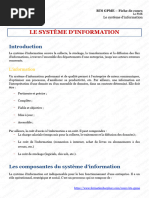 Le Système D'Information