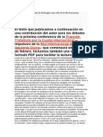 Apuntes Sobre La Lucha de Ideologías Más Allá de La Restauración Burguesa