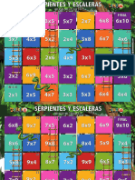 Serpientes y Escaleras de Las Tablas de Multiplicar