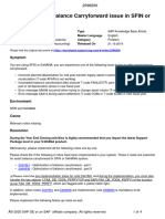 Asset Balance Carryforward Issue in SFIN or S4HANA System