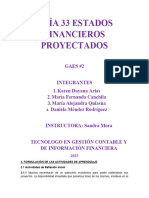 Guía 33 Estados Financieros Proyectados - Gaes 2