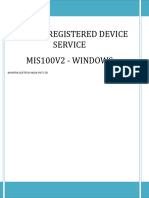 Windows Mantra RD Service MIS100V2 Manual - 1.0.0