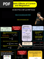 Magnetic Effects of Current and Magnetism: All 2023 PYQ in CBT and PDF Format