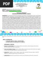 Proyecto de Aprendizaje Conociendo Mi Identidad Nacional y Regional