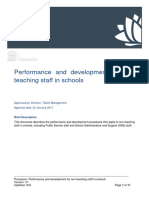 Procedure Performance and Development For Non Teaching Staff in School