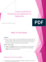 WEEK15-17 ENTR 6152 Entrepreneurial Leadership in An Organization 2 PDF