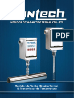 Medidor de Vazao Massico Termal Transmissor de Temperatura FT2