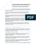 Problemas Capitalización Compuesta, Rentas, Préstamos, Tae