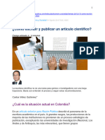 Cómo Escribir y Publicar Un Artículo Científico