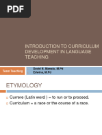 Introduction - Curriculum Material Development