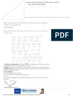 Ray Optics and Optical Instruments Class 12 Notes Chapter 9 - Learn CBSE