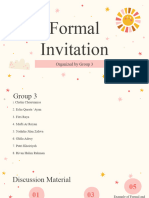 Group 3 Formal Invitation