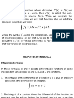 Indefinite Integrals and Formulas