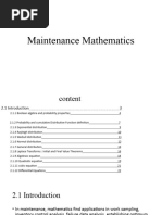 Maintenance Mathematics