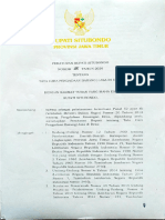 Perbup SItubondo Nomor 25 Tahun 2020 - Tata Cara Pengadaan Barang Dan Jasa Di Desa