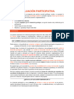 Evaluación de Programas Sociales - Evaluación Participativa (Modelos de Evaluación)