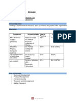 Shalki Divakaran Resume