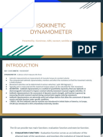 Isokinetic Dynamometer