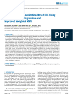 Enhanced Indoor Localization Based BLE Using Gaussian Process Regression and Improved Weighted KNN