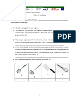 Teste de Avaliação Cozinha e Funcionamento