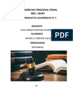 Derecho Procesal Penal II PA1