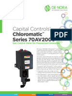 Capital Controls Chloromatic Series 70AV2000: Gas Control Valve For Pressurized Ammonia