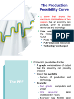 The Production Possibility Curve: Curve That Shows The Maximum Combinations of Two Outputs